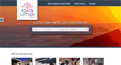 Desktop Screenshot of lotusimoveisatibaia.com.br